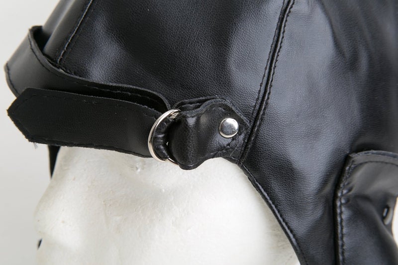 Jacobson Hat Company Men's Aviator Hat and Goggles, Black, Adult - Image 4